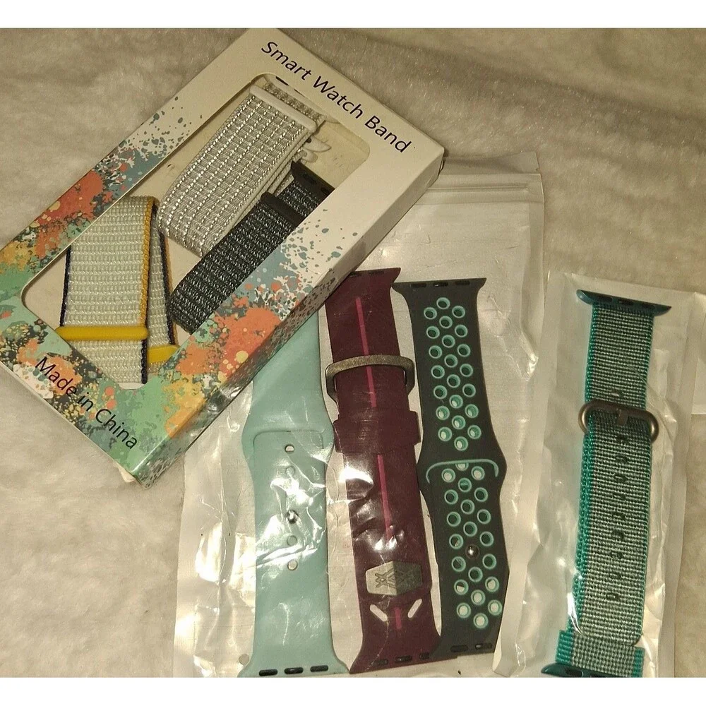 Smart watch band compatible w all apple watches lot of 7